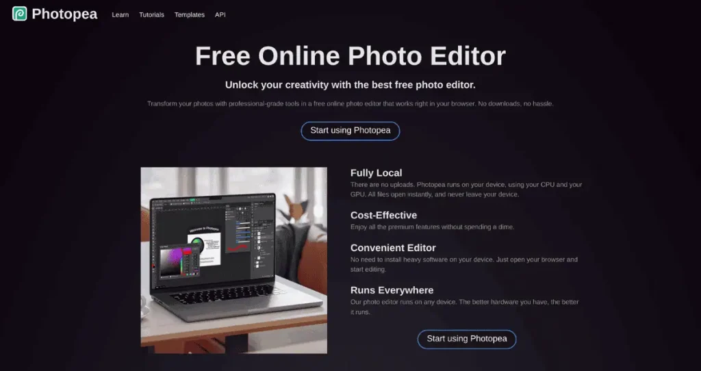 تحميل برنامج Photopea
